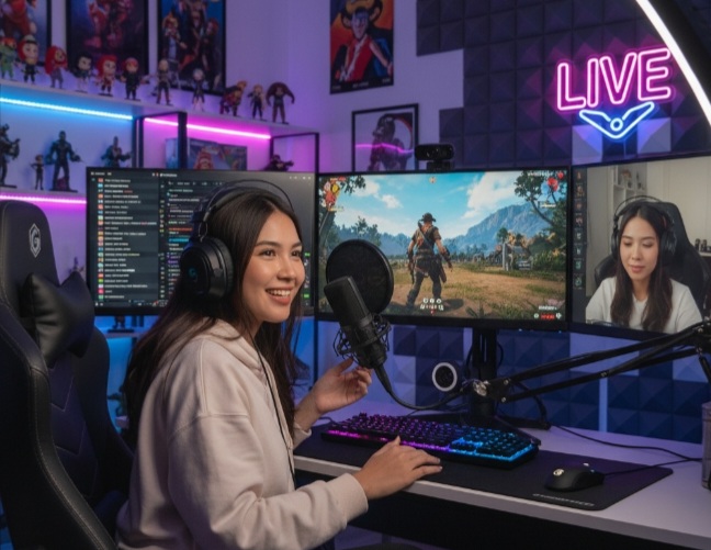 Ilustrasi internet untuk live streaming lancar Ilustrasi internet untuk live streaming lancar